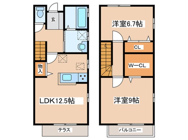 シーウインド中海岸の物件間取画像